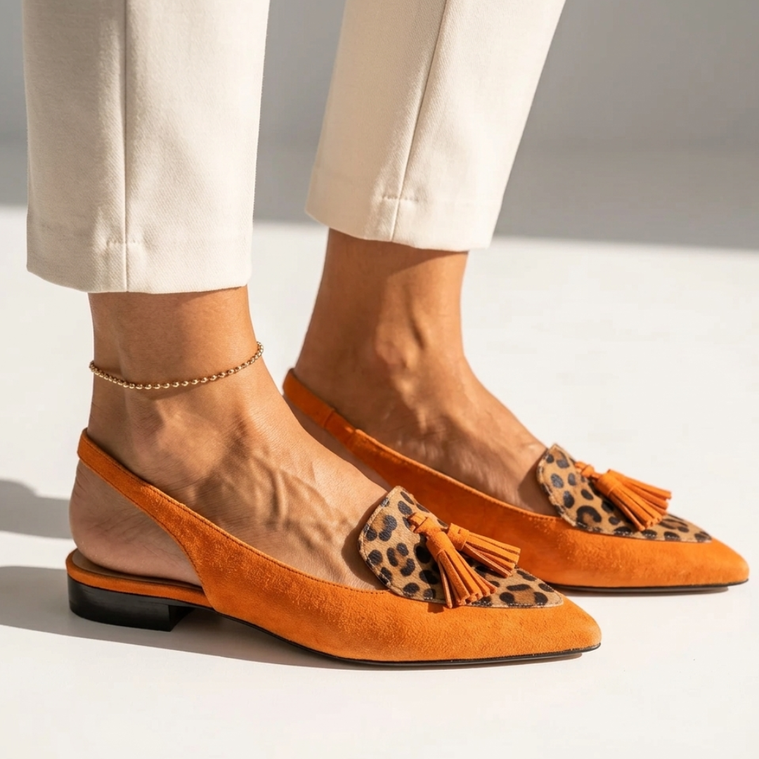 Suelen - Špicasti Slingback Ravni