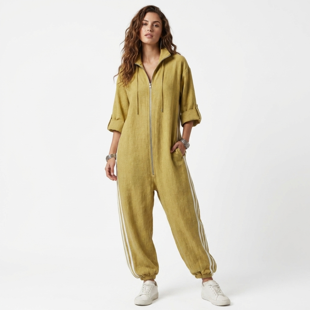 Larissa - Prugasta kombinezon, sportski stil