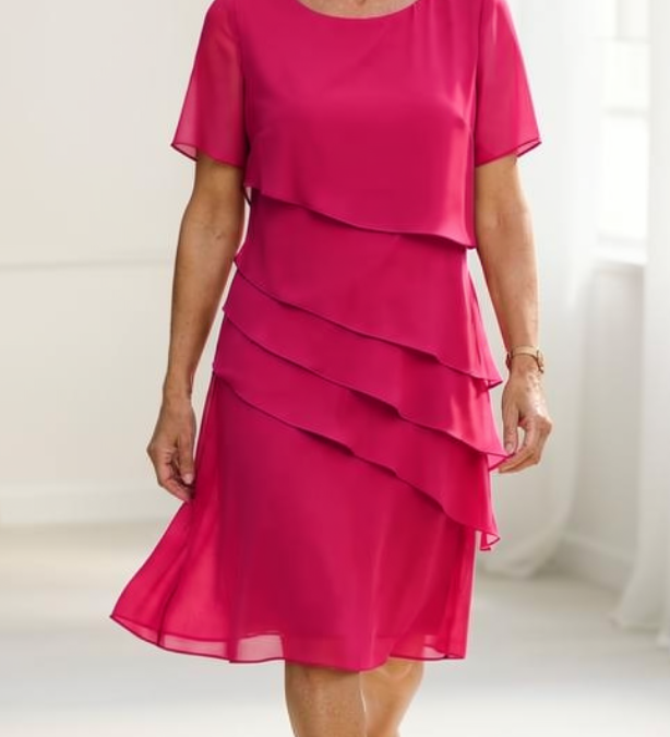 Linda - Elegantna Haljina s Prugama