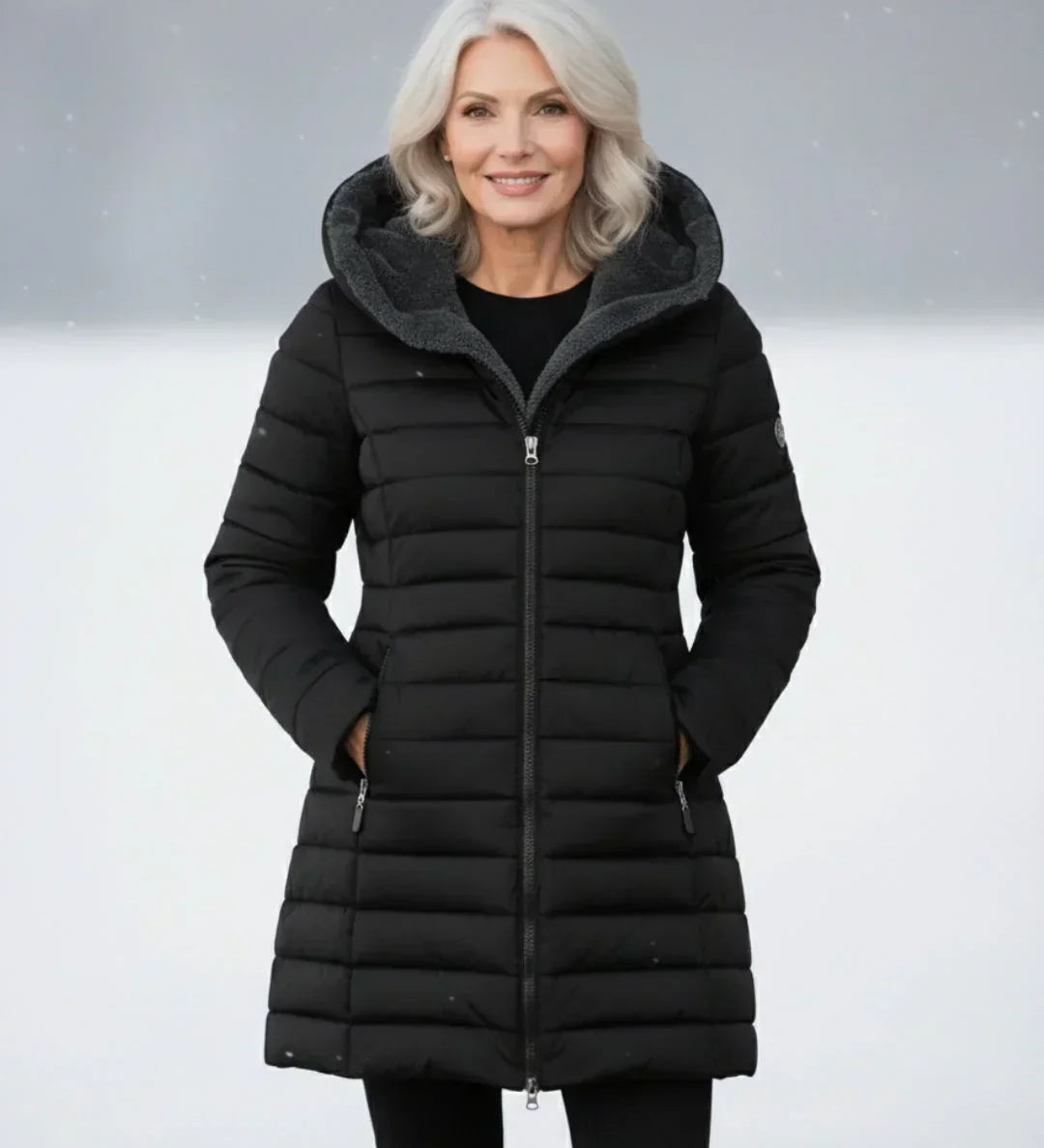 Elizabeta - Kaput s quilted dizajnom za zimu