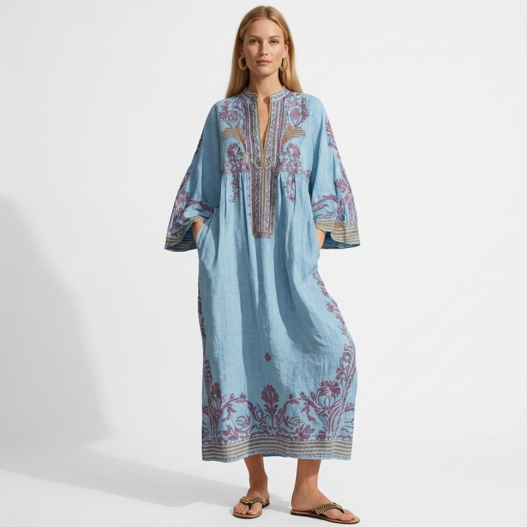 Ariadne - Boho haljina s vezom