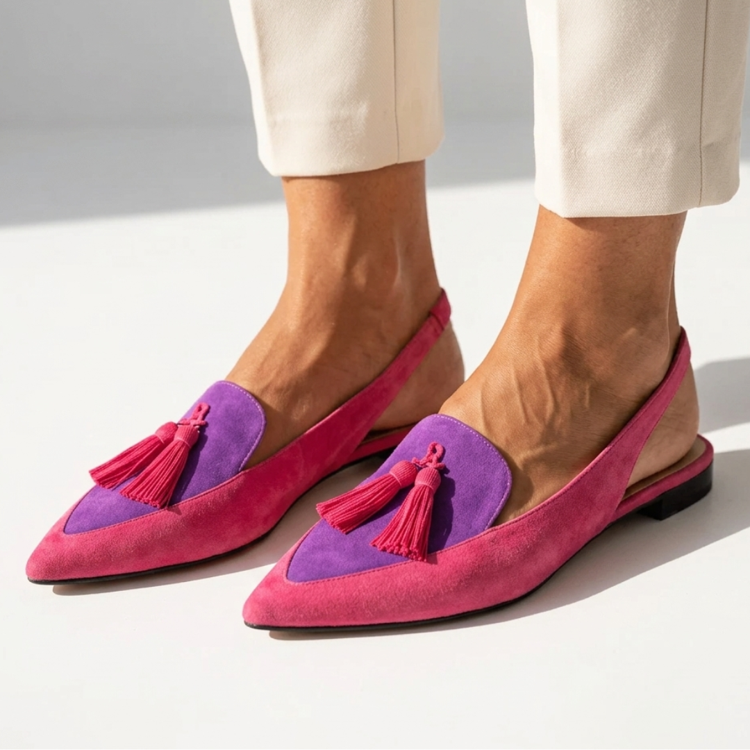 Suelen - Špicasti Slingback Ravni