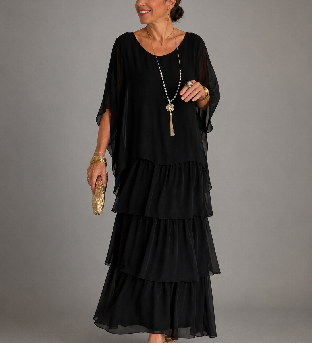 Melisa – elegantna lepršava maxi haljina