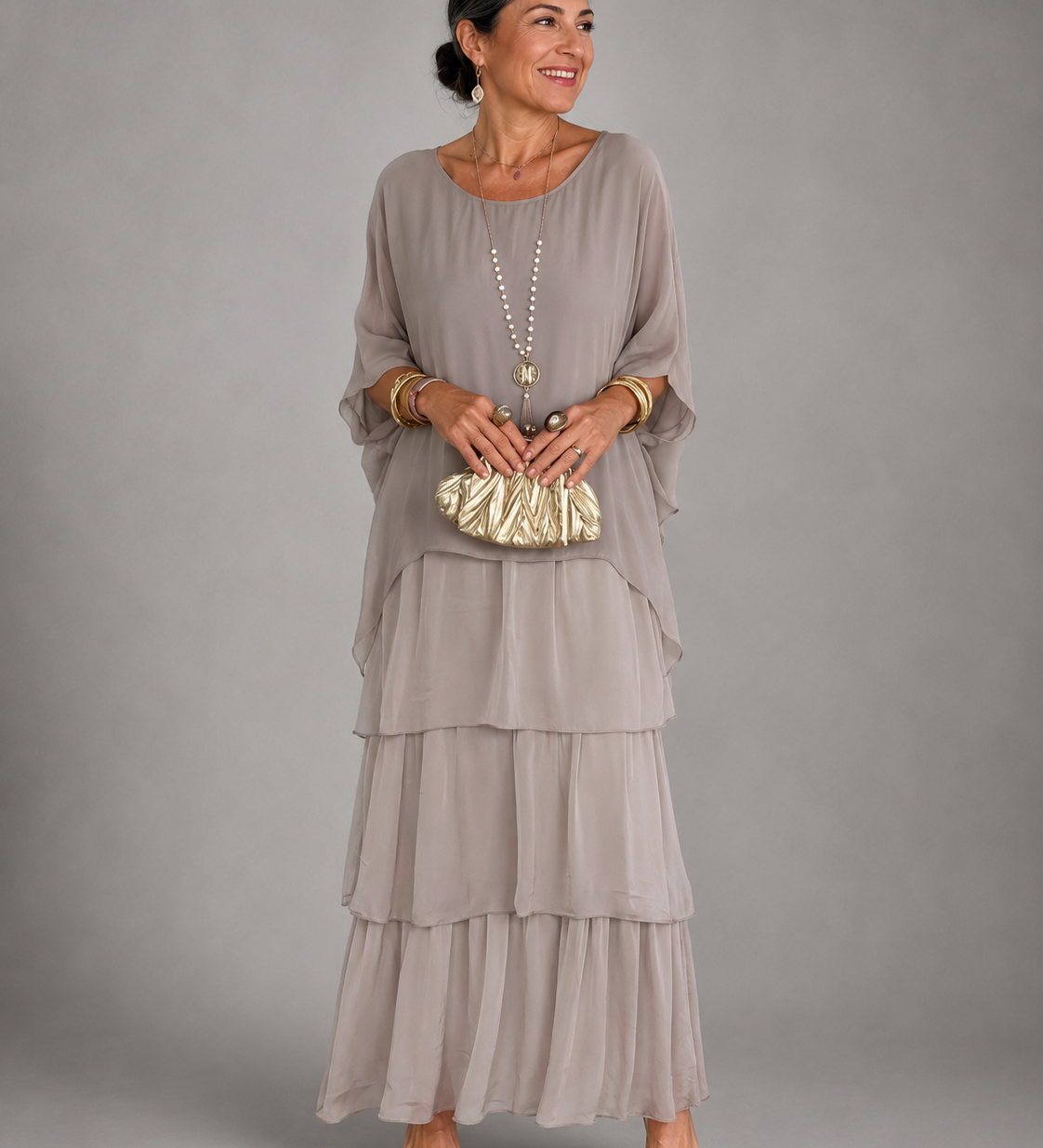 Melisa – elegantna lepršava maxi haljina