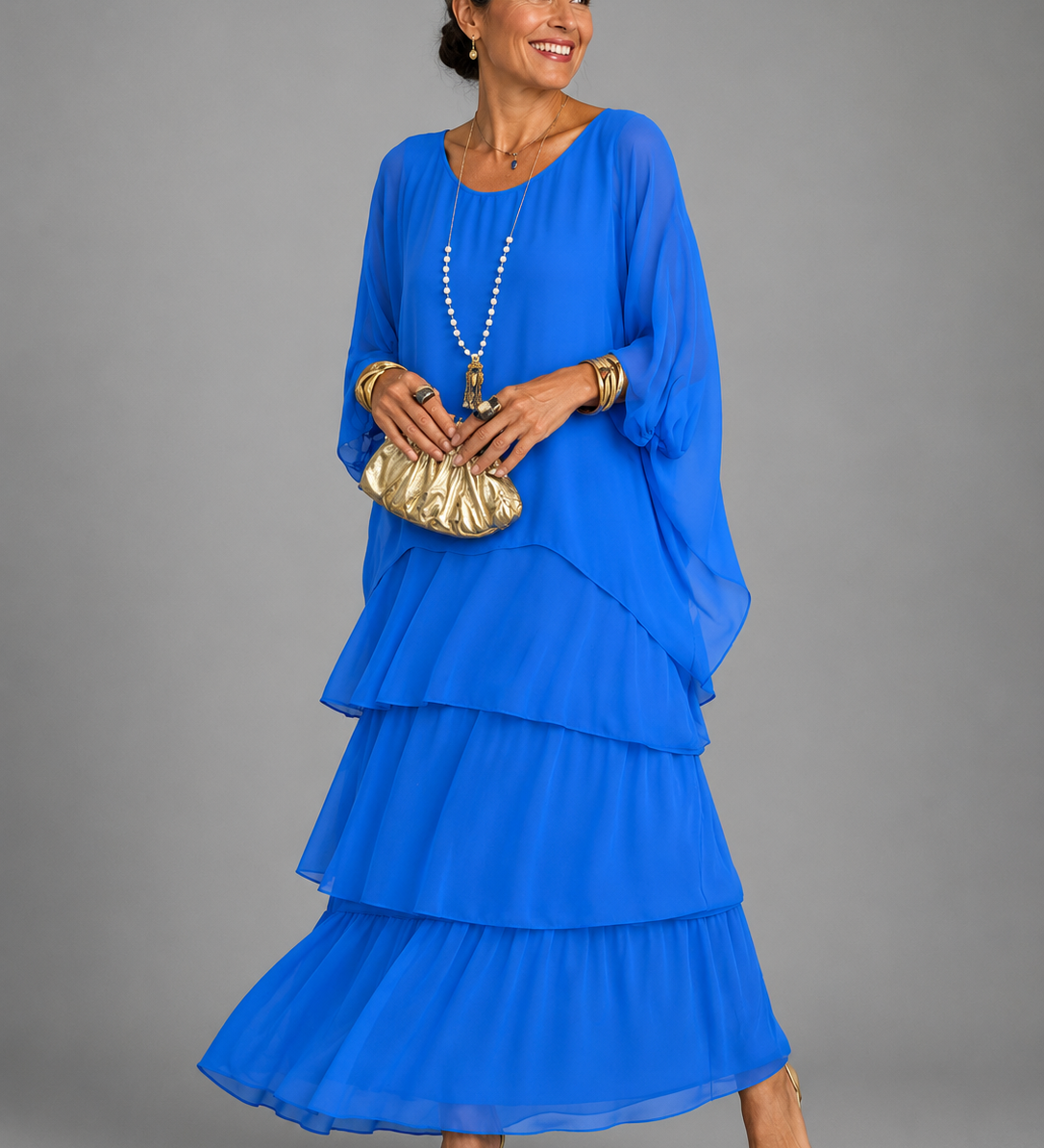 Melisa – elegantna lepršava maxi haljina
