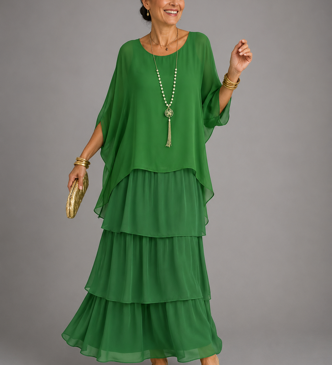 Melisa – elegantna lepršava maxi haljina