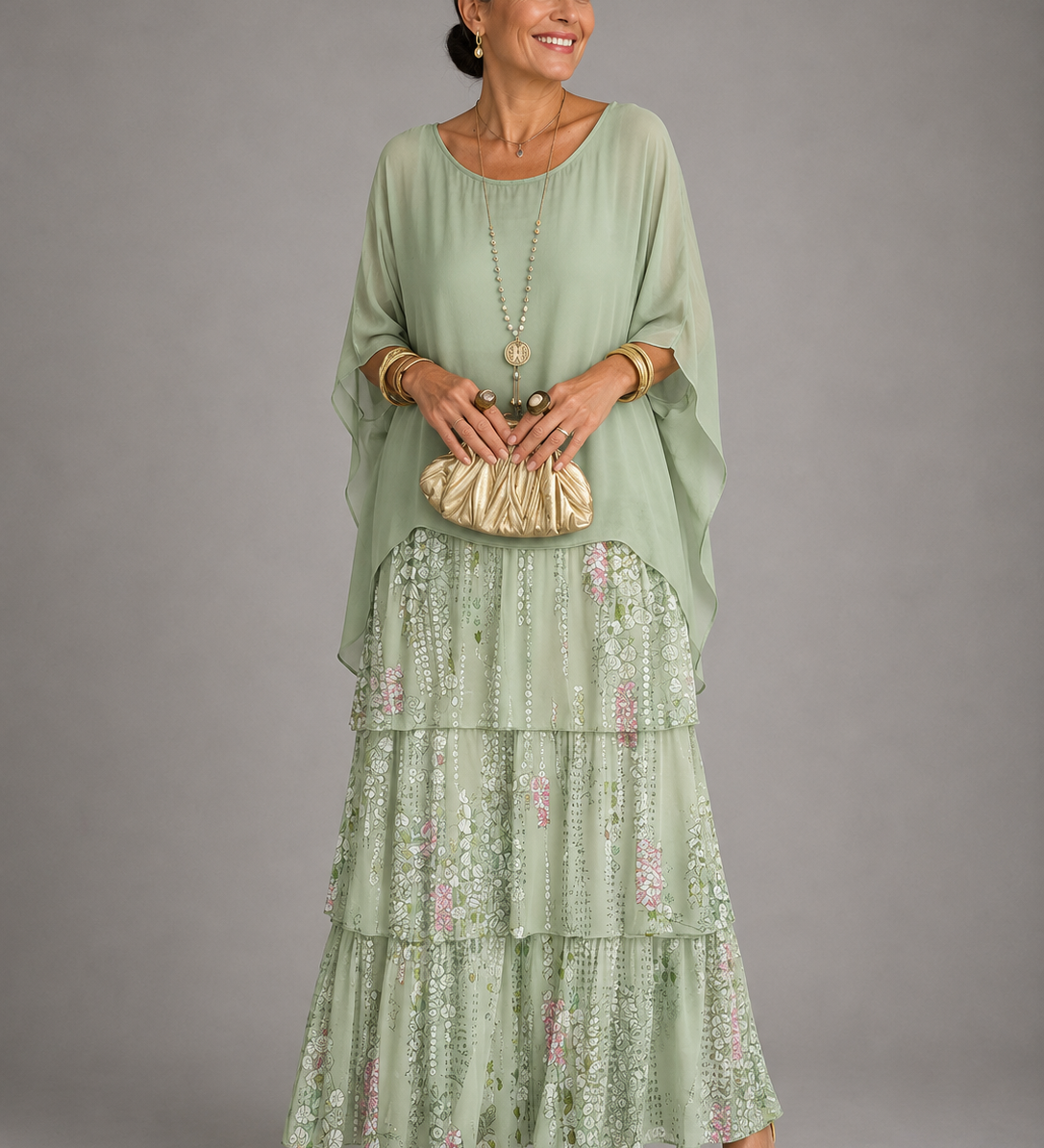 Melisa – elegantna lepršava maxi haljina
