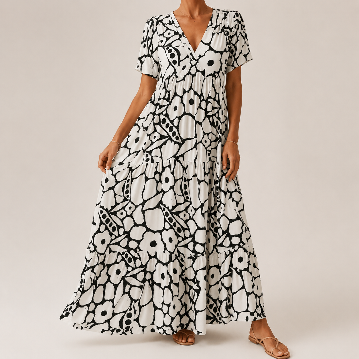 Denisa – boemska printed haljina