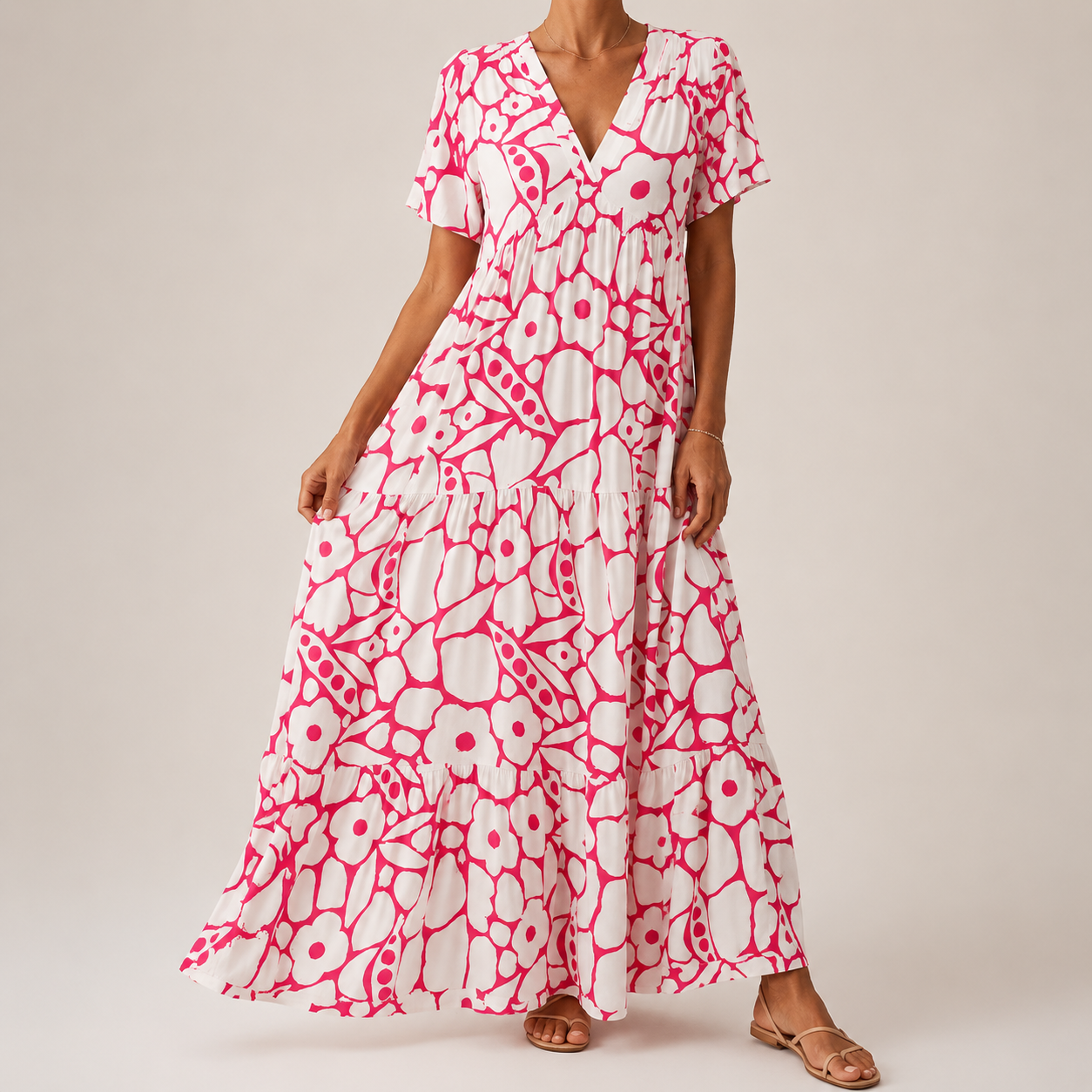 Denisa – boemska printed haljina