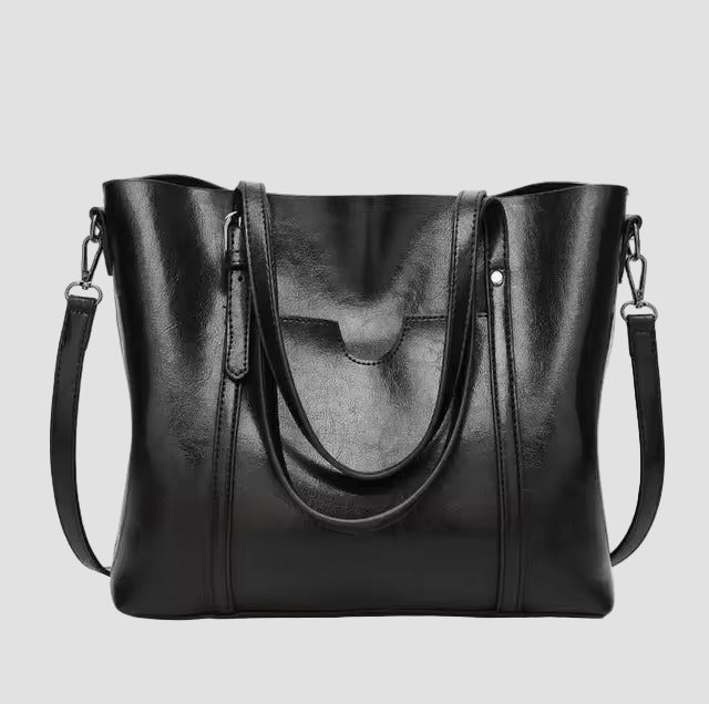 Clara - Elegantna Kožna Torba za Ramena