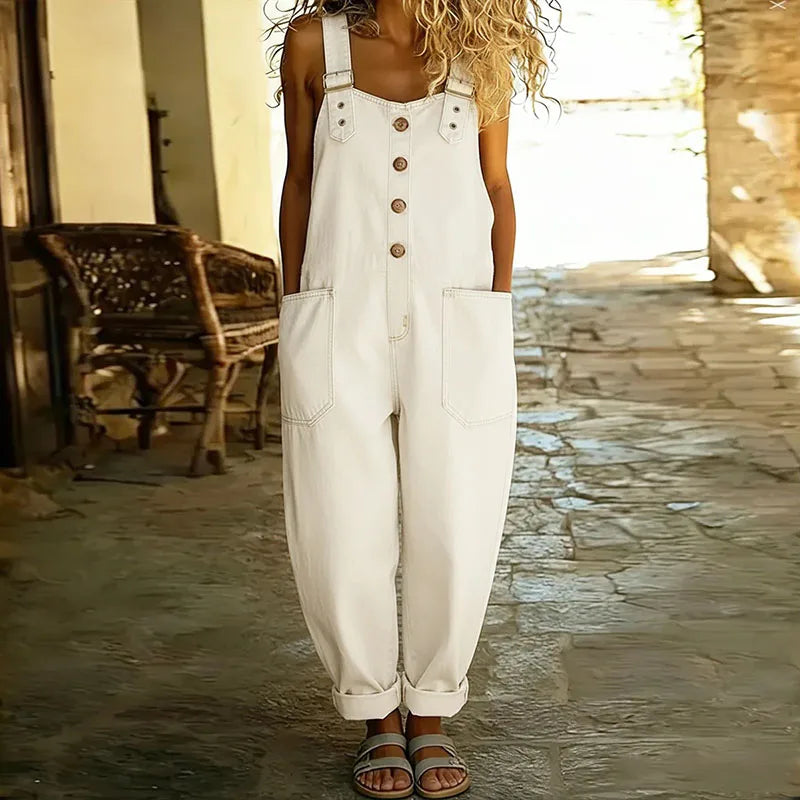 Mae™ | Vintage kombinezon od mekog pamuka s efektom traper