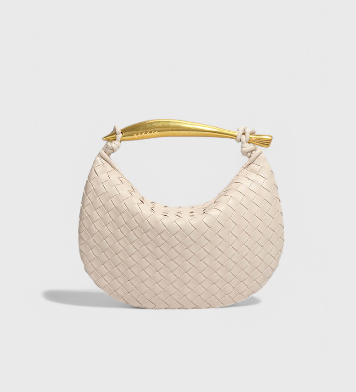 Torba Gerda Bolso Woven s Zlatnom Drškom