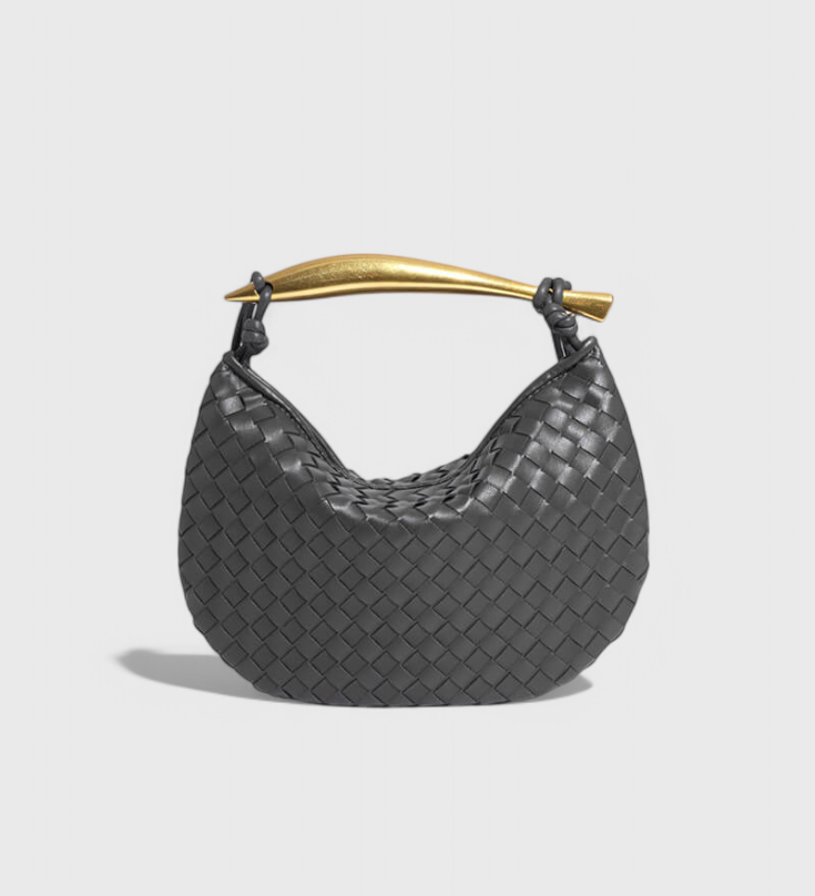 Torba Gerda Bolso Woven s Zlatnom Drškom