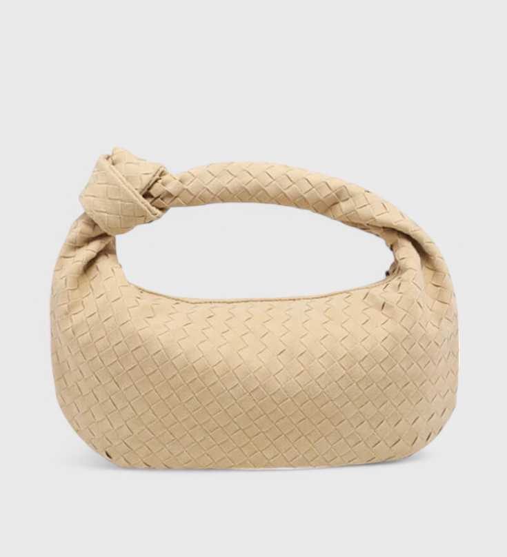 Ljubičasta Srednja Torba Woven s Detaljima Čvora