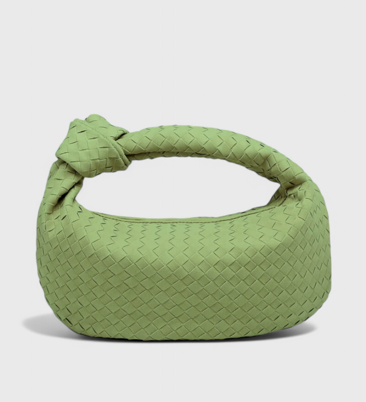 Ljubičasta Srednja Torba Woven s Detaljima Čvora