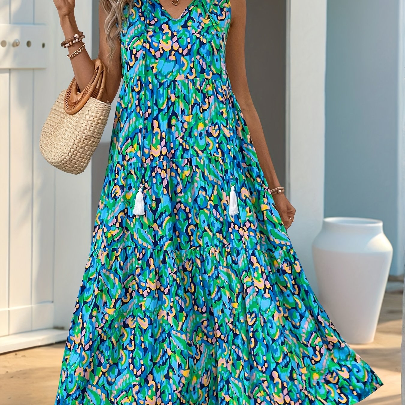 Mersiha – frizirani boho ljetna haljina