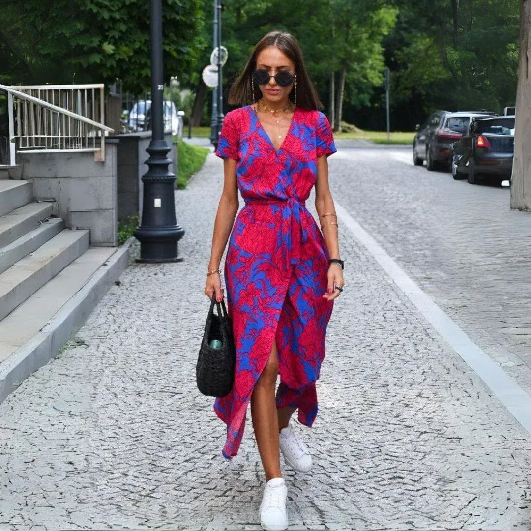 YARA | Elegantna haljina s krojem na preklop i laskavim fitom