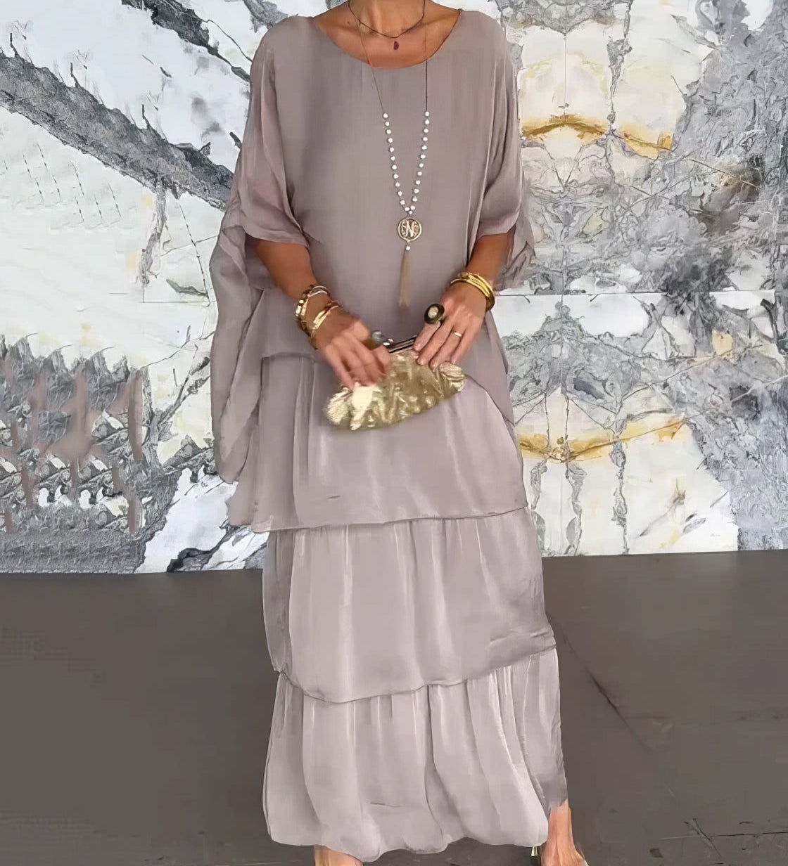 Caroline | Elegantna maxi haljina, udobna za sve prilike